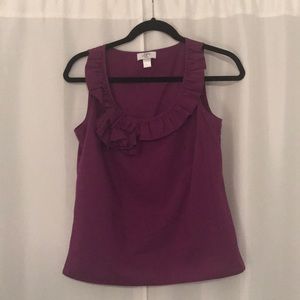 Peplum neck Loft tank